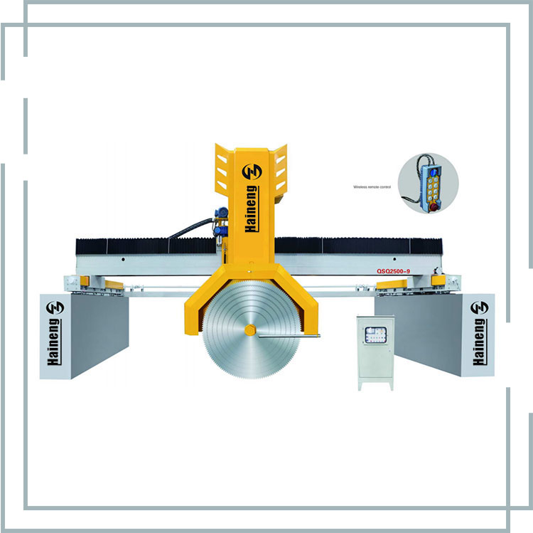 Steensnijmachine met meerdere messen
